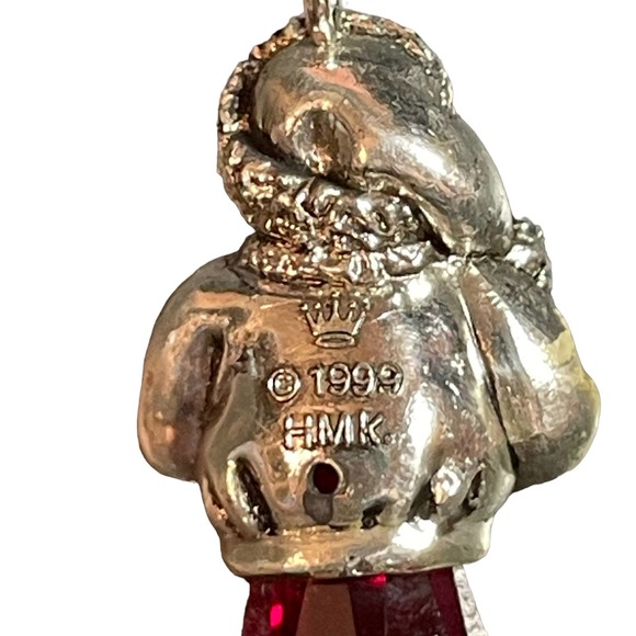Vintage Hallmark Keepsake Mini 1999 Crystal Claus Ornament Precious Edition - Picture 4 of 7
